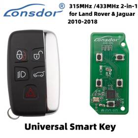 Lonsdor Sa2036c010 Smart Remote Key 315mhz /433mhz 2-in-1 For Land Rover And Jaguar 2010-2018