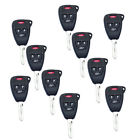 4bts Lot10 Shell Jk Dodge Blade Key Jeep Chrysler Uncut Remote Fit