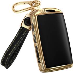 Lucrum 608028219017 Mazda Cx-5 Key Fob Cover Leather Keychain - Tpu Compatible 2019-2024