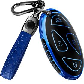Hyub7bk01 Lucrum Hyundai Ioniq 6 Key Fob Cover Leather Keychain 7-button Tpu Case