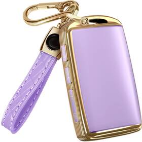 Kfbmzda407 Lucrum For Mazda Cx5 Key Fob Cover And Leather Keychain - Tpu Case M