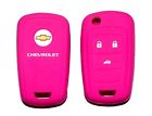 Lysb00dcxa0pm-electrncs Chevrolet Pink Silicone Protecting Key Case Cover Fob 8859055131373
