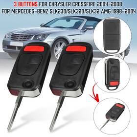 Mag-chry-2008 Mag For Chrysler Crossfire 2004 - 2008 Flip Key Remote Fob Case 4 Button 2pcs