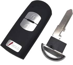 Wazske13d01 Mazda Jacc090 Replacement Key Fob Case Shell Fit For 3 Cx-3 Cx-5