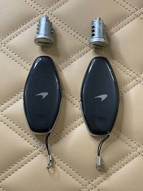 14ma837cp Mclaren 2 Keys And Lock Set Gray Mso Back Covers New Complete 315mhz Non-us