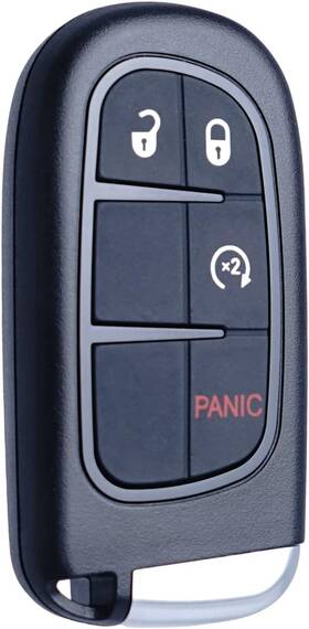 Mechanmagic 758277712460 Key Fob Replacement Compatible For 2013-2018 Dodge Ram 1500 Black