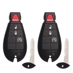 Mechanmagic 758277712590 Key Fob Fobik Replacement Fits For Dodge Ram 1500 2013-2021 Black