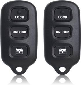 Toyo-hyq1-5892 Mechanmagic Key Fob Remote Replacement Fits For Toyota 4runner 1999 2000 2001 2002 Black
