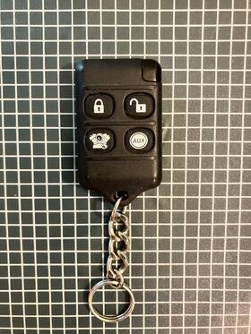 Micro Dlr-4 Keyless Entry 4-button Key Fob For Sys Led Good Cond No Battery