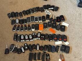 Fcc12333 Mixed Lot Of 75 Oem Used Assorted Smart Keyless Remote Fobs