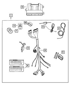 68021198aa Mopar Genuine Remote Start Module