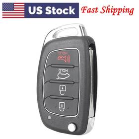 Ix45 Motorshop 77us 550728638622 Keyless Remote Key Shell Case 4 Buttons For Hyundai Santa Fe Fob 2013-14 Us