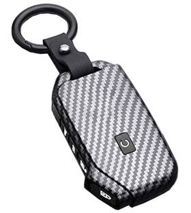 Muxkenper 770456634738 Kia Key Fob Cover Case 5 Buttons Abs Carbon Fiber Black