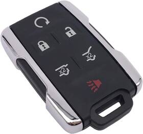 M-00234a Muxkenper Fits For Chevy Tahoe Suburban/gmc Yukon Key Fob Case Shell 6 Button Silver