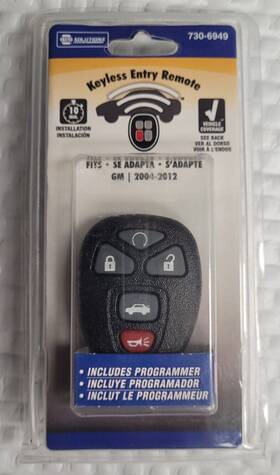 730-6949 Napa Brand New Solutions Keyless Entry Remote Fits Gm 2004 - 2012