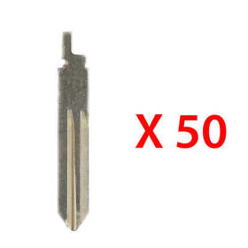 Akblb891 New Uncut Remote Flip Key Blade Blank Replacement For Nissan Rogue 50 Pack