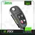 1x43-15k601-ab Nhvwb1u241 Nhvwbiu241 Cwtwb1u243 Nhvwb1u243 Topcn Uncut Replacement Keyless Entry Flip Key Fob For Car Remote Control 1x4315k601ab 1x43-15k601-ad 712367161873