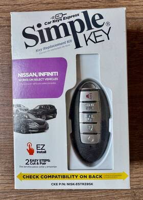Nisk-e5trz0sk Nissan Simple Key Replacement Kit For And Infiniti Plus Oem Fob