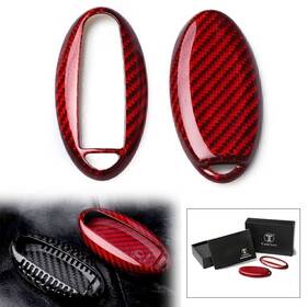 Nomura 421111577913 Real Carbon Fiber Remote Smart Key Cover Case For Nissan Gtr Infiniti Qx Ex70