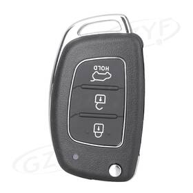 Ix45 Nomura 421119484374 Flip Remote Key Fob Shell For 2013-14 Hyundai Santa Fe 3 Buttons Case