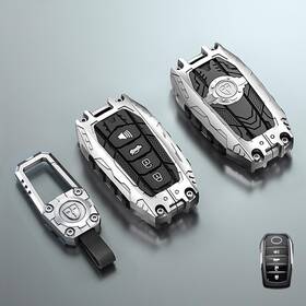 Ks-toyta-e-4-001 Ollen Heavy Metal Key Fob Cover For Toyota 4 Button Zinc Alloy Car Case