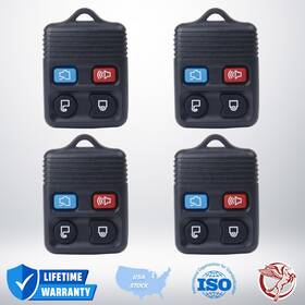 Ker002d Pal 4pcs Keyless Entry Remote Replacement Car Key Fob Transmitter For Lincoln Ford
