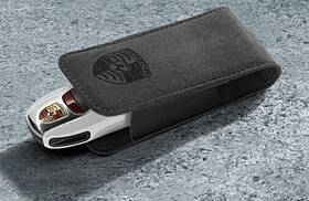 000044001118e9 Porsche Genuine Alcantara Key Case Platinum Grey Rare Gt3 Rs Gts