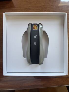 971044801 Porsche Painted Vehicle Key Sides - 911 Taycan Panamera And Cayenne Gt Silver