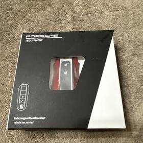 99104480122m3c Porsche Genuine Key Cover Carmine Red 99104480122m3c Porsche Genuine Key Cover Carmine Red