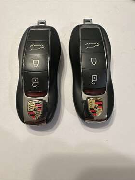 Kr5315-180528 Porsche Lot Of 2 Oem Keyless Entry Remote Smart Key Fob Fcc # Kr5315 1b0528