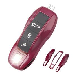Bsj02 Qbuc Porsche Key Fob Cover 3-piece Painted Shell For Cayenne Panamera Macan