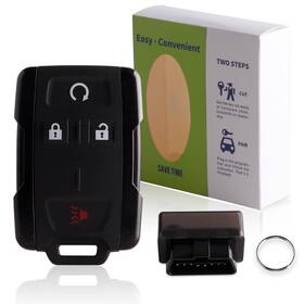 Obd-02 Raryloy J916 Remote Gmc Replacement Key Fob With Obd Simple For 15-21 Chevrolet Colora