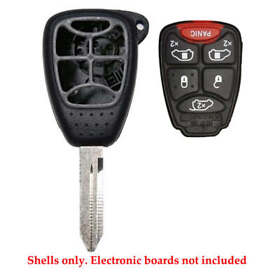 Akcrs136 Remote Control Fob Case Head Key Shell 6b Compatible With Chrysler Dodge Y159