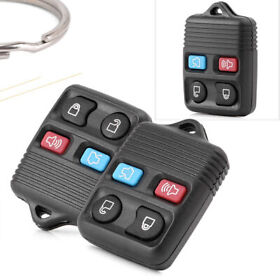 Remote Control Keyless Entry Replacement Key Fob 4-button 2pcs For Ford Mercury