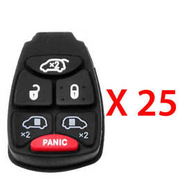 Akbutt82 Remote Key Fob Accessory Rubber Pad 6 Buttons Compatible With Chrysler 25 Pack Akbutt82 Remote Key Fob Accessory Rubber Pad 6 Buttons Compatible With Chrysler 25 Pack