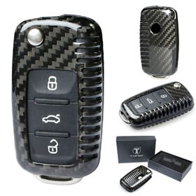 Remote Key Fob Case Guard Cover Shell For Golf Jetta Carbon Fiber Brand Gift Hs