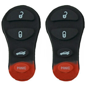 Rp-chrys-12lot02 Remote Key Fob Rubber Pad 4 Buttons Compatible With Chrysler Dodge 2 Pack