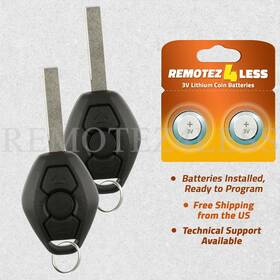 R4l-4924 Remotez4less Unused 2x Remote Car Key 315mhz With Transponder Chip Id44 For Bmw 3 5 X Ews Butt