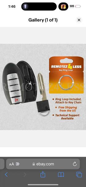R4l214 Remotez4less Remote For 2013 2014 2015 Nissan Altima Keyless Entry Smart Key Fob Ic 014