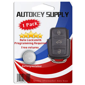 Rc-vw-02c-x7 Replacement For Volkswagen Passat 2001 2002 2003 2004 2005 Keyless Flip Key Fob