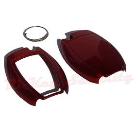 3913-mb-hc-rd Ri-key Security New Fob Shell Cover Mercedes Benz Smart Remote Hard Case Varnish Red