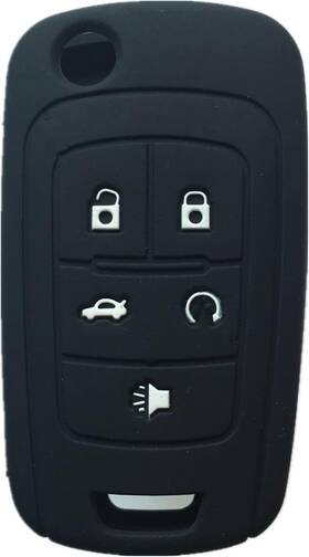 Gj04005 Rpkey Key Fob Cover For Buick Silicone Keyless Remote Replacement Black Varios