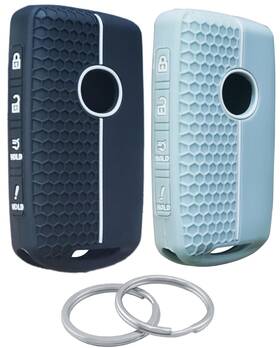 20212019 Runzuie Cdlc1660 2pcs 4 Buttons Silicone Smart Remote Key Fob For 2024 2023 2022 Mazda 3