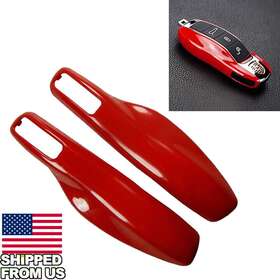Th11 Ry Autostore For Porsche 718 Boxster Glossy Red Remote Smart Key Shell Holder Case Fob Cover