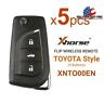 S01sa1682-1-5pcs Xhorse Universal Wireless Flip Remote Key Toyota Style Buttons