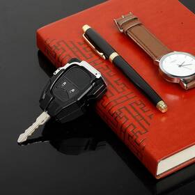 2025wu4018 Savadicar Car Key Fob Cover Case Protector Decal Trim For Jeep Wrangler Jk Compass 08-16