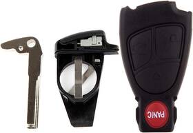 057186-5206-1915345614 Scitoo Replacement For Shell 4 Buttons Pad Outer Keyless Entry Black