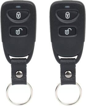 826982-5206-1429424211 Scitoo Replacement Fit For 2 X 3 Button Uncut Keyless Entry Option Black