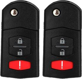 834191-5336-1449198371 Scitoo 2 Pcs Key Fob Shell Case Keyless Entry Remote Control Fits Black
