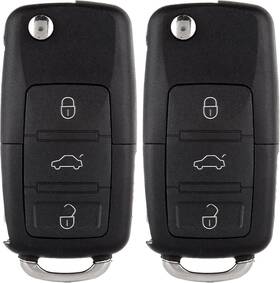 990698-5206-1629471 Scitoo 2 X Key Fob Shell Case For V-olkswagen B-eetle G-olf Black